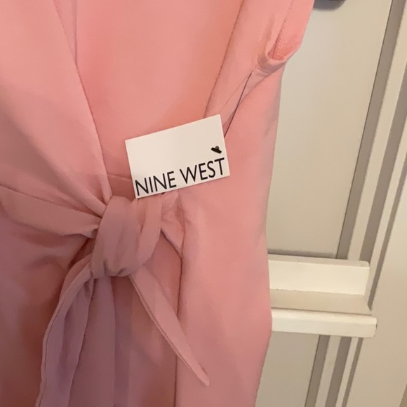 NWT.  NINE WEST size XL Pink cotton polyester pink dress - Picture 2 of 4